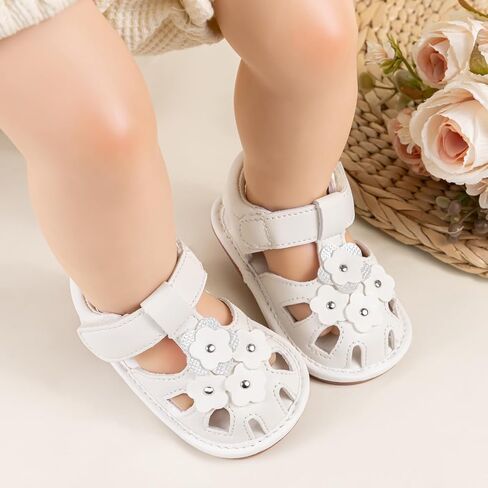KIDSUN Baby Infant Girls Boys Sandals Non Slip Rubber Sole Summer Beach Outdoor First Walker Crib Shoes in Kuwait