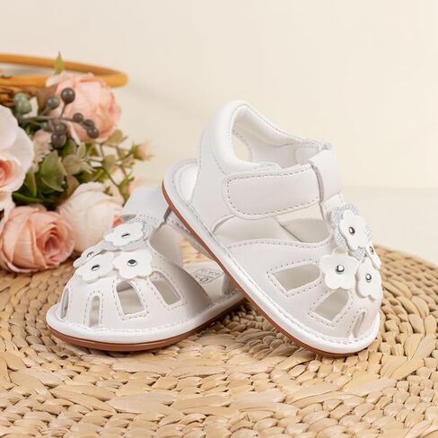 KIDSUN Baby Infant Girls Boys Sandals Non Slip Rubber Sole Summer Beach Outdoor First Walker Crib Shoes in Kuwait