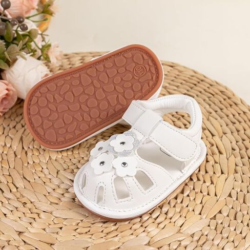 KIDSUN Baby Infant Girls Boys Sandals Non Slip Rubber Sole Summer Beach Outdoor First Walker Crib Shoes in Kuwait