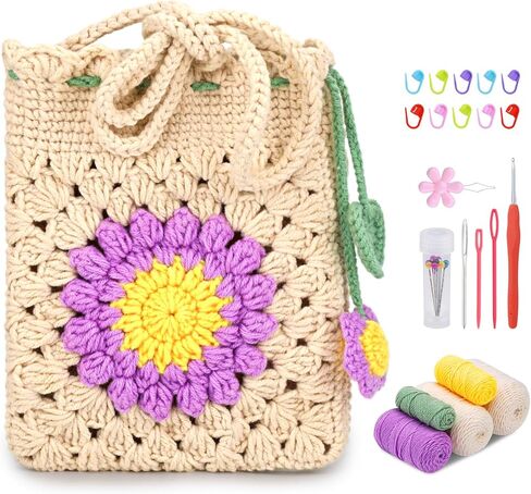 Pnytty 109pcs Crochet Hooks Set Include 9pcs Ergonomic Crochet Hooks, 50g Premium Polyester Fiber Fill, Plastic Eyes, Noses, Crochet Tools for Arthritic Hand Knitting Craft Handmade Crochet Project in Saudi Arabia