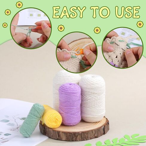 Pnytty 109pcs Crochet Hooks Set Include 9pcs Ergonomic Crochet Hooks, 50g Premium Polyester Fiber Fill, Plastic Eyes, Noses, Crochet Tools for Arthritic Hand Knitting Craft Handmade Crochet Project in Saudi Arabia