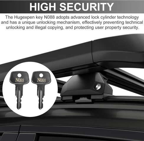 Key for Thule Key Replacement,for Roof Racks, Carriers, Crossbars Key etc,(Codes N088) in Kuwait
