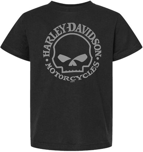 Harley -Davidson Little Boys 'Willie G Skull Short Sleeve Toddler Tee - Black in Saudi Arabia