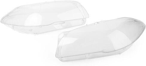 Cndask027 Side Headlight Head Light Lamp Lens Cover 2PCS for BMW F18/F10 520 523 525 535 530 10-14 Clear in Saudi Arabia