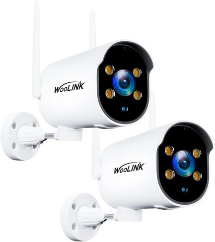 Woolink Solar Security Cameras Wireless Outdoor مع لوحة الطاقة الشمسية ، وكاميرات WiFi 2.4 جيجا هرتز للأمن المنزلي مع PR 225 ° ، واكتشاف الذكاء الاصطناع in Kuwait