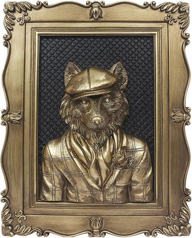 Esvinte Animal Head Vintage Wall Sculpture Antique Wall Decor Hallway Art Statue for Living Room Office Bedroom Gallery,Handmade Gift Aesthetic Design(Peeress Cat) in Saudi Arabia