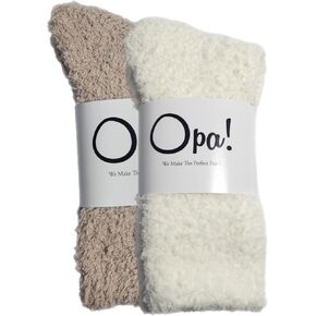 Ultra Soft Fuzzy Socks for Women & Men- Warm & Cozy Cloud Socks for Sleeping, Gifts, Travel, Lounge Wear - 2 pairs in Saudi Arabia