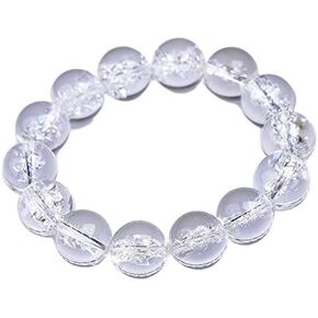 Natural Rock White Quartz Crystal Suitable for Women Men Crystal Bracelet (Gem Color : 18mm) in Saudi Arabia