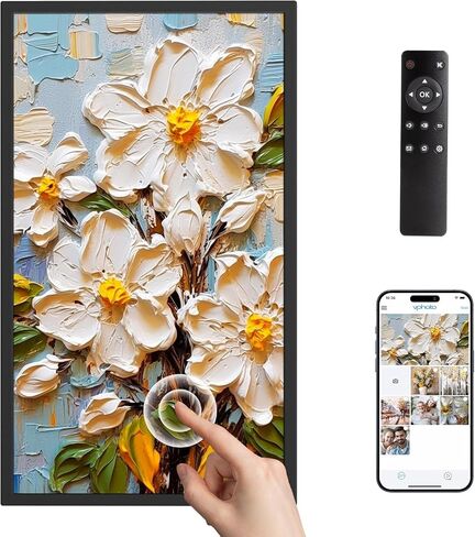 Dragon Touch Large Digital Picture Frame 21.5 inch Black Touch Screen WiFi Digital Photo Frame Display, 32GB Storage, Auto-Rotate, Share Photos via App, Email, Cloud, Classic 21 in Saudi Arabia