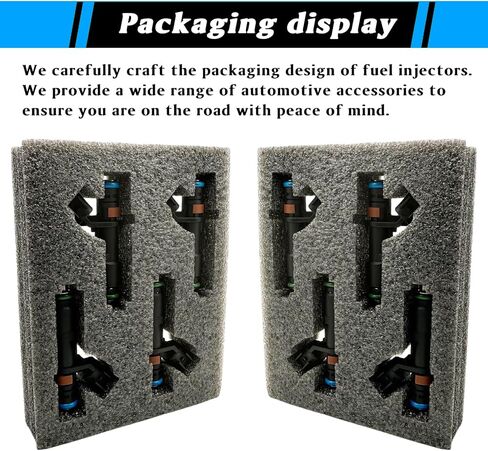 8pcs حقن الوقود FJ817 يناسب Ford Expedition 2005 2006 ، F-150 F-250 F-350 2005-2007 ، Lincoln Mark LT 2006 2007 ، Navigator 2006 5.4L V8 ، يحل محل CM5138 ، 5C3Z9F593DA in Kuwait