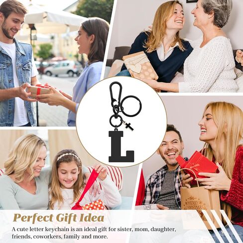 Dabihu Letter Keychain Christian Letter A-Z Alphabet Keyring for Backback Handbag Alphabet Monogram سلسلة مفتاح Monogram in Kuwait