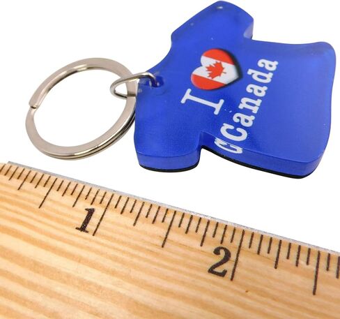 Westmon Works Canada keychain acrylic key fob with metal ring canadian canadian car care with fach in Saudi Arabia