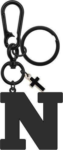 Dabihu Letter Keychain Christian Letter A-Z Alphabet Keyring for Backback Handbag Alphabet Monogram سلسلة مفتاح Monogram in Kuwait