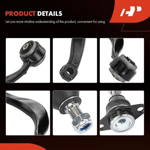 A-Premium Set of 4, Front Lower Forward Control Arm, Lower Forward Ball Joint, Compatible with BMW X5 2000-2006 in Saudi Arabia
