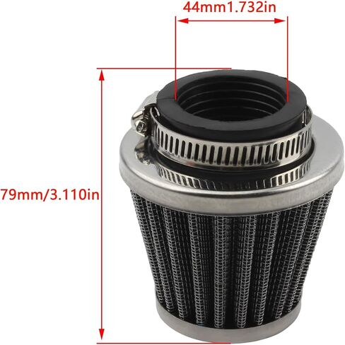 PowerMotor 35mm دراجة نارية مرشح الهواء ، منظف مرشح الهواء المهمل لـ GY6 50CC-25 in Kuwait