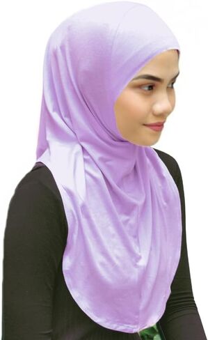 One piece al amira Hijab Instant Head Scarf Cotton Jersey Practical Head Cover(M Size) in Kuwait