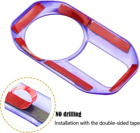 Car Headlight Control Panel Sticker Frame Decor Cover Trim Compatible for Jeep Wrangler JL 2018-2021 ABS (Red) in Saudi Arabia