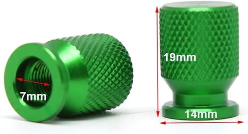 for Kawasaki Ninja ZX6R ZX 6R ZX636 Motorcycle Wheel Tire Valve Cover Dust Caps Air Port Stem Cap Plug(Green) in Saudi Arabia