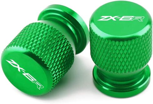 for Kawasaki Ninja ZX6R ZX 6R ZX636 Motorcycle Wheel Tire Valve Cover Dust Caps Air Port Stem Cap Plug(Green) in Saudi Arabia