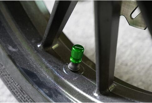 for Kawasaki Ninja ZX6R ZX 6R ZX636 Motorcycle Wheel Tire Valve Cover Dust Caps Air Port Stem Cap Plug(Green) in Saudi Arabia