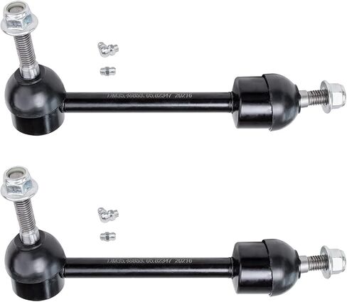 Detroit Axle - Front 2pc Sway Bars for 95-97 Ford Crown Victoria Lincoln Town Car Mercury Grand Marquis, 2 Stabilizer Sway Bar End Links 1995 1996 1997 Replacement in Saudi Arabia