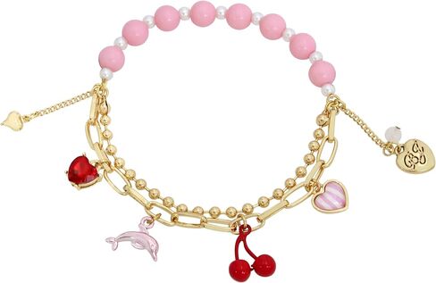 Betsey Johnson Womens Dolphin Charm Stretch Bracelet in Saudi Arabia