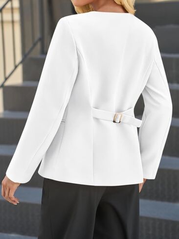 Cicy Bell Womens Business Disual Flazers Flazerslistsless split split Hem Office Button Down Down Suit Suit in Kuwait
