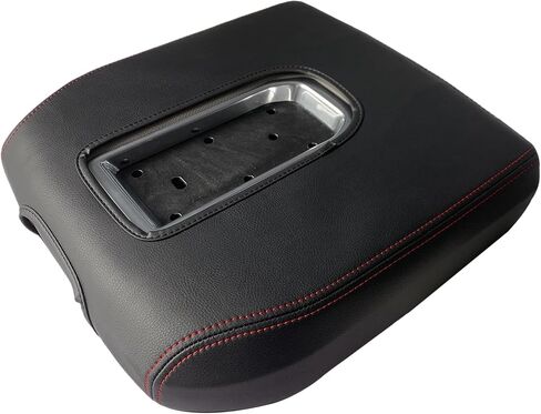Console Armrest Protection Cover Cushion Black Replacement for Silverado 19-23 (The Color of The Stitching: red) in Kuwait