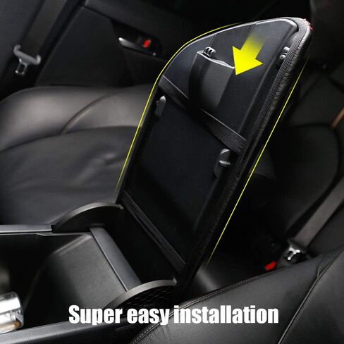 Cover Armrest Cover Cover Cover Cover ، 1 PC Center Censole Leather Pad مناسبة لـ Toyota Camry 2018-2024 ، الملحقات الداخلية لركبة ذراع وحدة التحكم المركزية (غرز سوداء) in Saudi Arabia