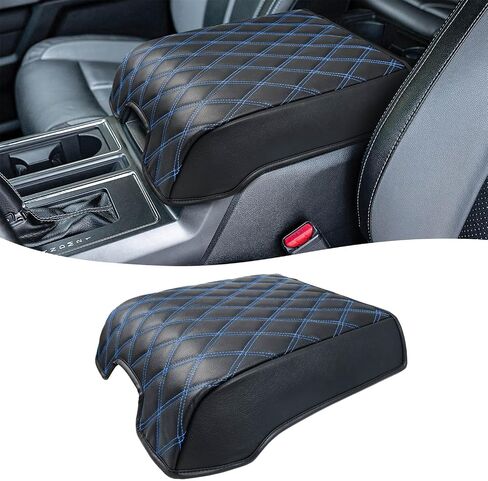 KBH Center Console Armrest Cover for 2015-2020 Ford F150, 2017-2022 F250 F350 F450 F550, 2018-2024 Expedition, Bucket Seat Only, Vinyl Leather Trim, Anti-Scratch, Black (Not for Other Years) in Saudi Arabia