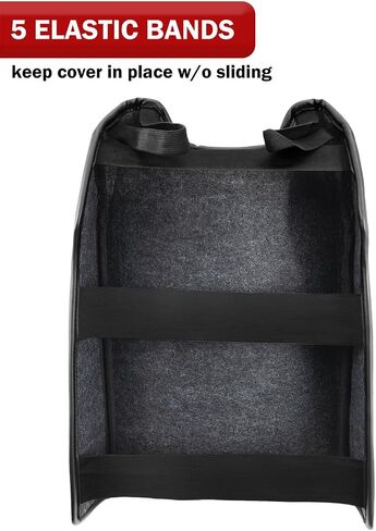 KBH Center Console Armrest Cover for 2015-2020 Ford F150, 2017-2022 F250 F350 F450 F550, 2018-2024 Expedition, Bucket Seat Only, Vinyl Leather Trim, Anti-Scratch, Black (Not for Other Years) in Saudi Arabia