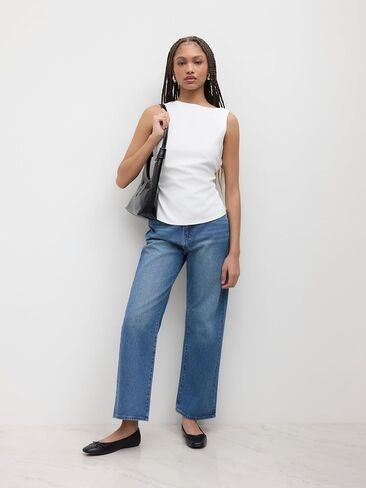 CIDER Shirts for Women Boat Neck Sleeveless Tank Top Linen Blend Solid Bowknot Regular Fit Blouses Woman in Saudi Arabia