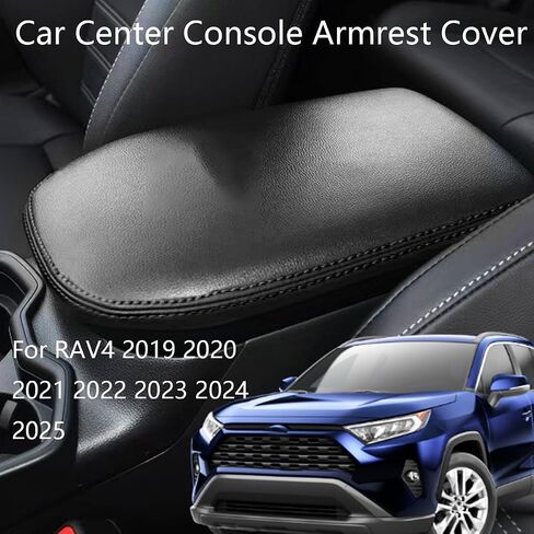 غطاء مسند ذراع وحدة التحكم المركزية لتويوتا RAV4 2025 2024 2023 2022 2021 2020 2019 Cover Cover Cover Cover Cover Cover Cover Leather ، Red+Black in Saudi Arabia
