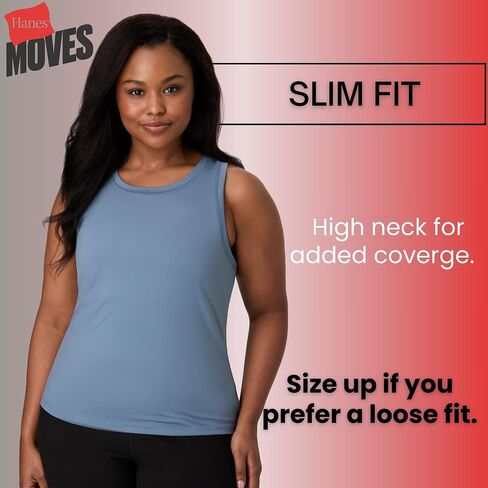 Hanes Moves, Stretch Women, Moisture-Wicking Tank Top in Saudi Arabia