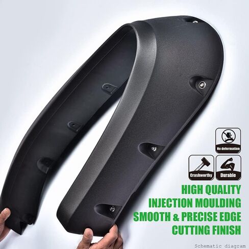 G-PLUS Fender Flares Textured Wheel Cover Trim Guards 4Pcs Compatible with 1994-2001 Dodge Ram 1500, Compatible with 1994-2002 Dodge Ram 2500 3500, Fits 8ft, 6.5ft ((96", 78") Fleetside Beds Only in Saudi Arabia