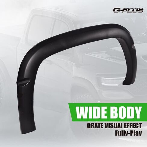 G-PLUS Fender Flares Textured Wheel Cover Trim Guards 4Pcs Compatible with 1994-2001 Dodge Ram 1500, Compatible with 1994-2002 Dodge Ram 2500 3500, Fits 8ft, 6.5ft ((96", 78") Fleetside Beds Only in Saudi Arabia