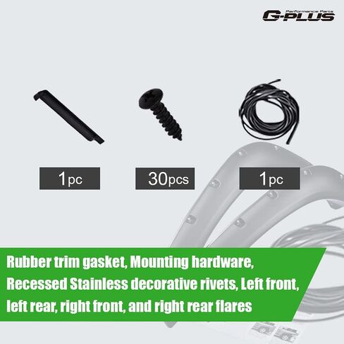 G-PLUS Fender Flares Textured Wheel Cover Trim Guards 4Pcs Compatible with 1994-2001 Dodge Ram 1500, Compatible with 1994-2002 Dodge Ram 2500 3500, Fits 8ft, 6.5ft ((96", 78") Fleetside Beds Only in Saudi Arabia