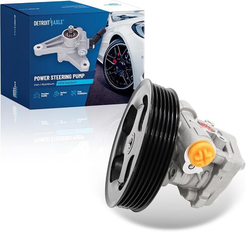 Detroit Axle-مضخة توجيه الطاقة للفترة 2003-2007 Infiniti G35 Nissan 350Z ، 2004 2005 2006 Power Deving Pump مع استبدال البكرة 21-5357 in Saudi Arabia