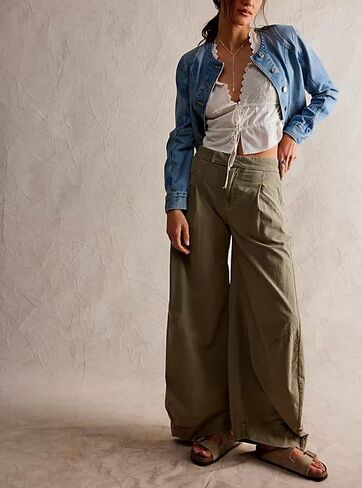 Women Lace Flowy Peplum Tops Boho Bow Tie Front Western Shirts Beach Sheer Ruffle Trim Short Sleeve Peasant Blouse in Kuwait