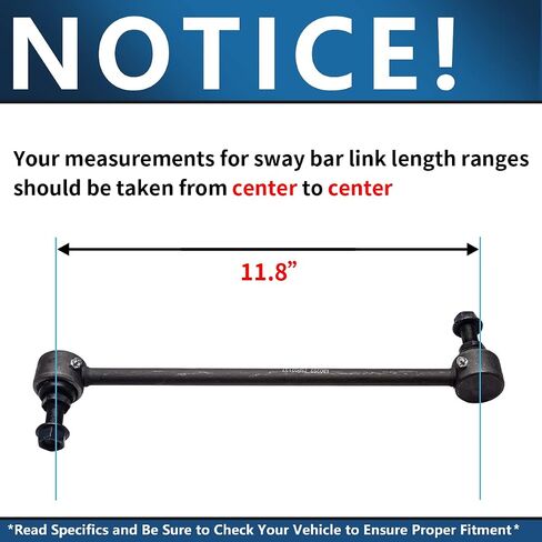 Detroit Axle - Front Sway Bars for Chevrolet Cobalt HHR Malibu Pontiac G5 G6 Pursuit Saturn Aura Ion, 2 Stabilizer Sway Bar End Links Pair Set Replacement in Saudi Arabia