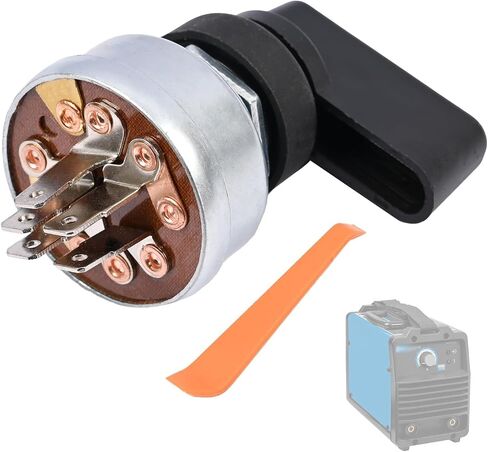 4 Terminal 4 Position Switch Includes Handle & Dust Grommet Compatible with Miller Welder Starter Ignition Switch, Replace 176606 217680 207110 207073 in Saudi Arabia