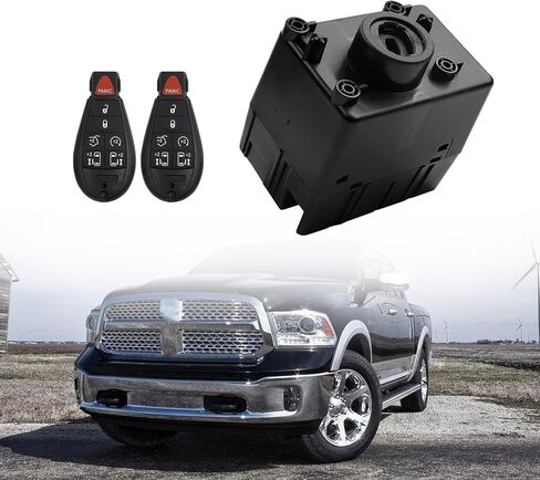 Dasbecan Wireless Ignition Module Switch Compatible with 2008-2010 Dodge Ram 1500 2500 350 Charger Challenger Magnum Jeep Commander Grand Cherokee Chrysler300 Replace# 68210150AB 68044060AA in Saudi Arabia