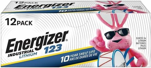 Energizer® Industrial Lithium Batteries, 123, Pack of 12 Batteries, ELN123-12 in Saudi Arabia