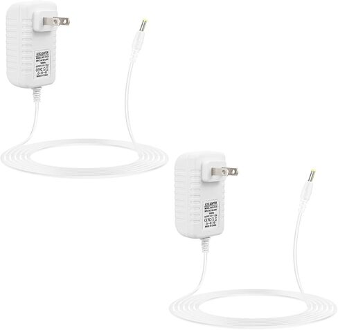 2 Pcs Power Cord for Alexa Dot 3rd / 4th / 5th Gen 2022, Echo Show Black Charger Cable - 1.5M Long Power Adapter ﻿ in Kuwait