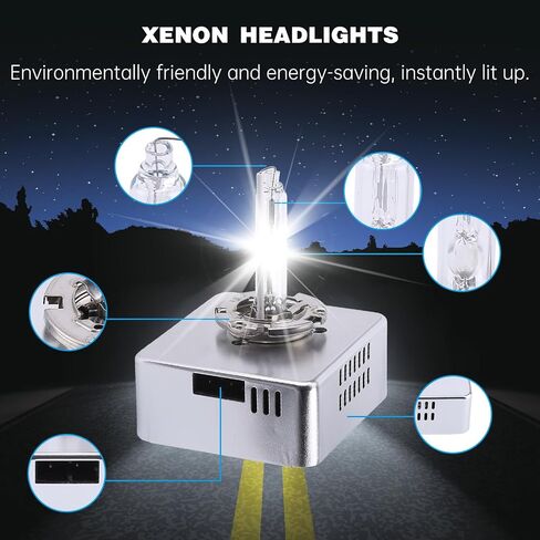 D5S Xenon HID Headlight Bulb, 2 Pack 9285410171 Xenon Headlight Bulb D5S HID Bulb for Chevro-let Silverado GM-C Terrain A3 A4 A6 Q3 Q5 Q7 S3 S4 S5 S6 SQ5 Elantra Forte Rene-gade 68266509AA 9285409171 in Saudi Arabia