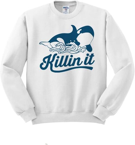TeesAndTankYou Killin' It Orca Sweatshirt Unisex in Kuwait