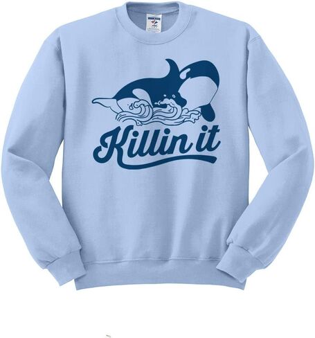 TeesAndTankYou Killin' It Orca Sweatshirt Unisex in Kuwait