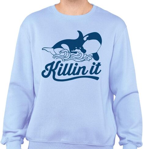 TeesAndTankYou Killin' It Orca Sweatshirt Unisex in Kuwait