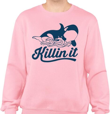 TeesAndTankYou Killin' It Orca Sweatshirt Unisex in Kuwait