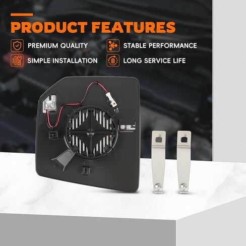 اليمين الجانبي مرآة الزجاج بقعة أعمى مسخن fl3z17k707d متوافق مع فورد F150 2015-2020 الاستبدال المرآة الجانبية in Saudi Arabia